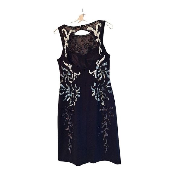 Sue Wong Nocturne Sequin Cocktail Dress NWOT Black Lined sz 10 Special Occasion - Picture 4 of 16